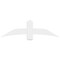 Ekena Millwork Bellingham Architectural Grade PVC Gable Bracket, 60"W x 17 1/2"H x 4"D x 6"F, 7/12 Pitch GBP060X18X0406BEL00 - alternate 2